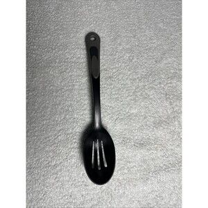 Tailor Made Products Vintage Black Slotted Spoon Kitchen Utensil USA Made